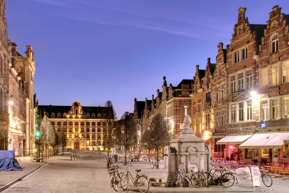 Old Market Square, Leuven, Flemish Brabant, Belgium